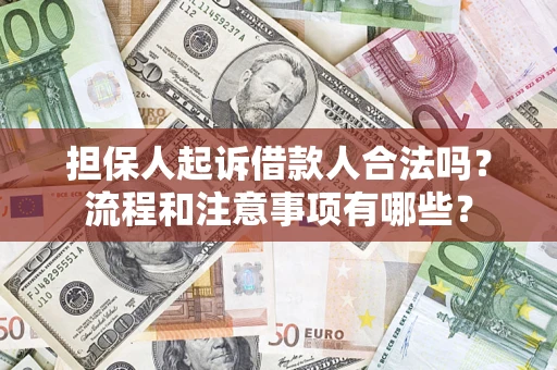 济南担保人起诉借款人合法吗？流程和注意事项有哪些？