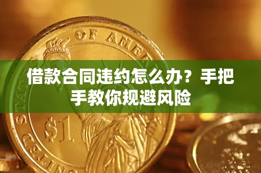 济南借款合同违约怎么办？手把手教你规避风险