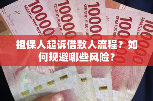 济南担保人起诉借款人流程？如何规避哪些风险？