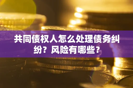 济南共同债权人怎么处理债务纠纷？风险有哪些？