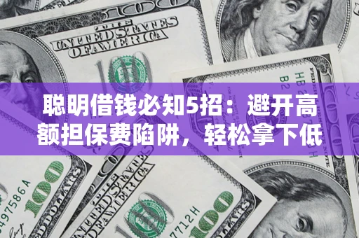 济南聪明借钱必知5招：避开高额担保费陷阱，轻松拿下低息贷款