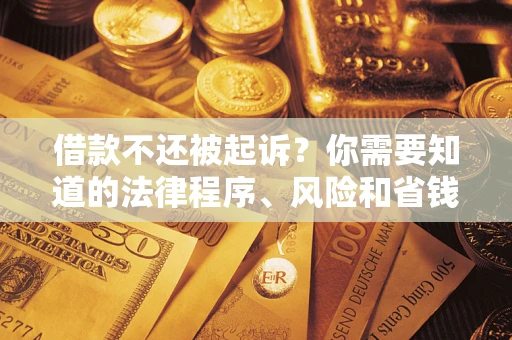 济南借款不还被起诉？你需要知道的法律程序、风险和省钱技巧